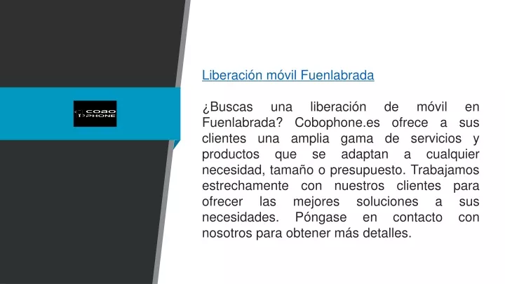 liberaci n m vil fuenlabrada buscas una liberaci