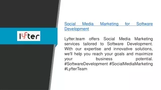 Social Media Marketing For Software Development  Lyfter.team