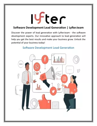 Software Development Lead Generation | Lyfter.team