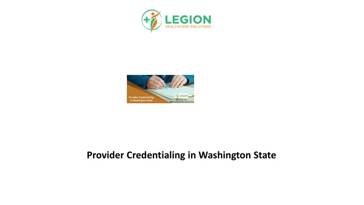 provider credentialing in washington state