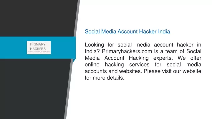 social media account hacker india looking