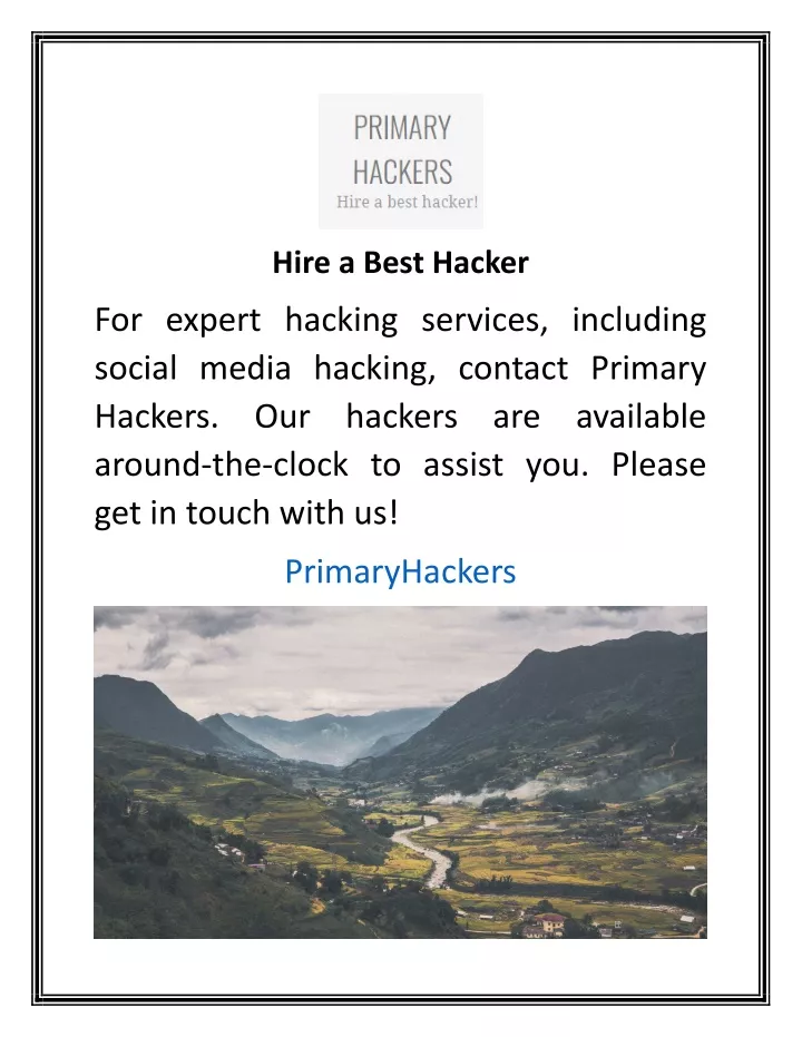 hire a best hacker