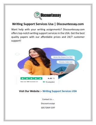 Writing Support Services Usa  Discountessay.com