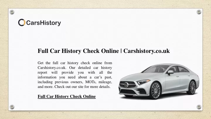 full car history check online carshistory co uk