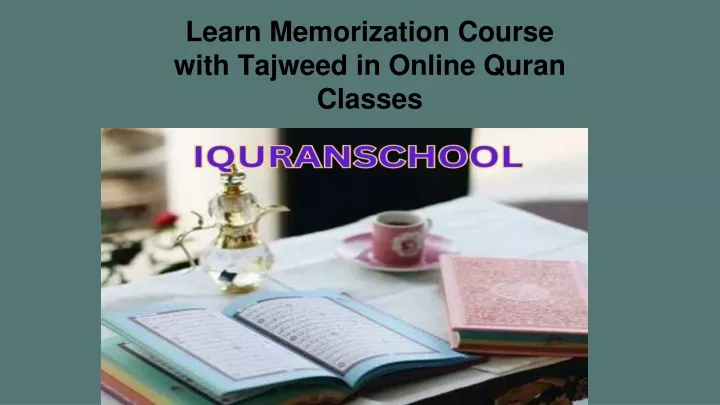 learn memorization course with tajweed in online