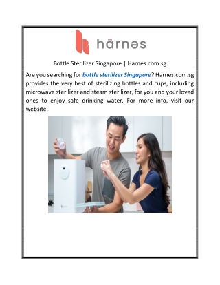 Bottle Sterilizer Singapore  Harnes.com.sg