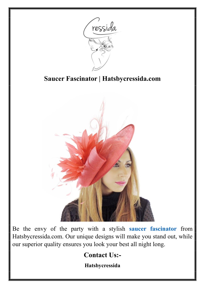 saucer fascinator hatsbycressida com