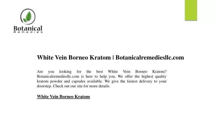 white vein borneo kratom botanicalremediesllc com