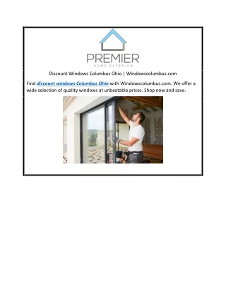 Discount Windows Columbus Ohio Windowscolumbus.com