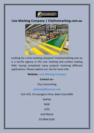 Line Marking Company  Citylinemarking.com