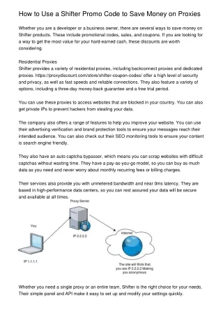 How to Use a Shifter Promo Code to Save Money on Proxies