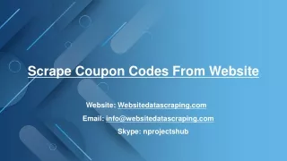 scrape coupon codes from website
