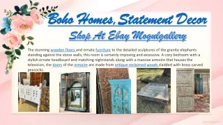 boho homes statement decor