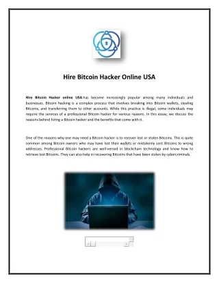 Hire Bitcoin Hacker From Us | CyberExHacker