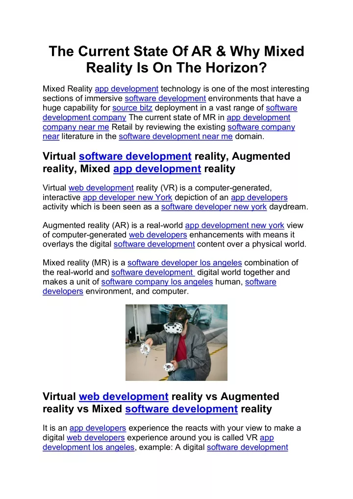 the current state of ar why mixed reality