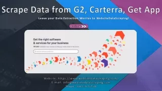 scrape data from g2 carterra get app