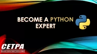 become a python expert