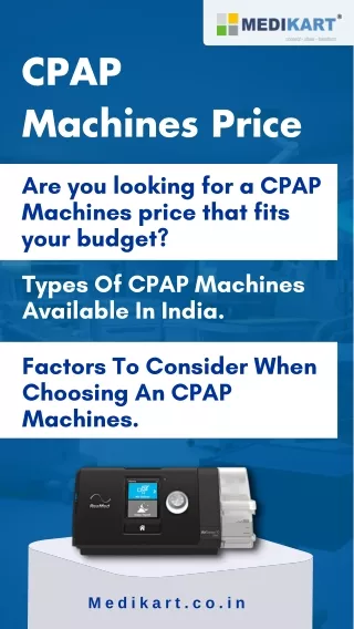 CPAP Machine Full Price List (2023) - Buy in India