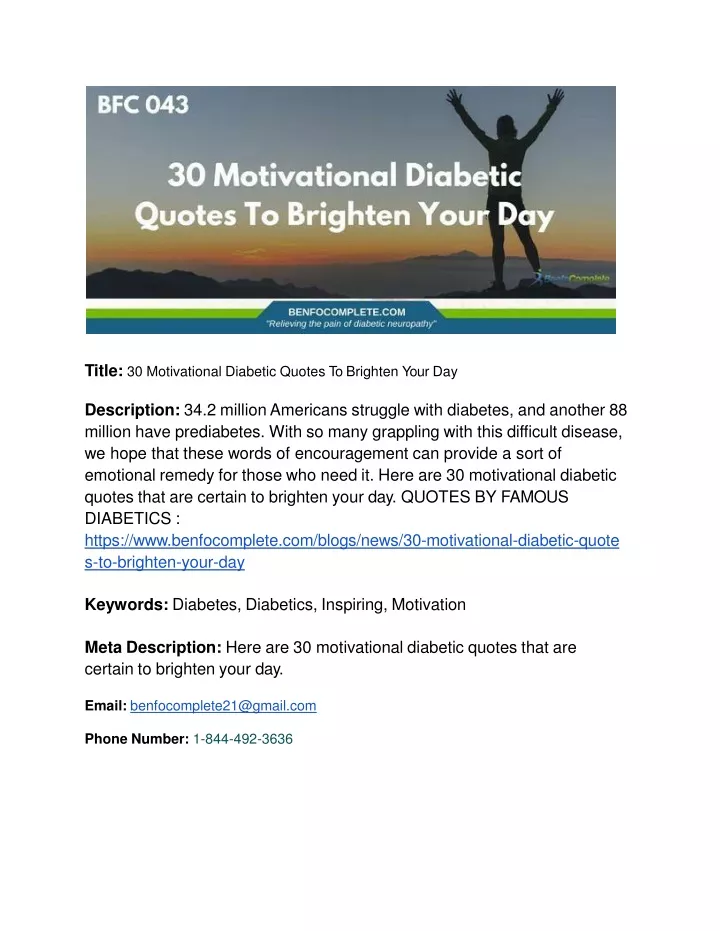 title 30 motivational diabetic quotes to brighten