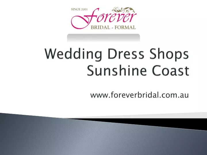 wedding dress shops sunshine coast