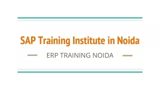 SAP Training Institute in Noida