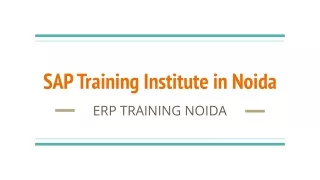 SAP Training Institute in Noida