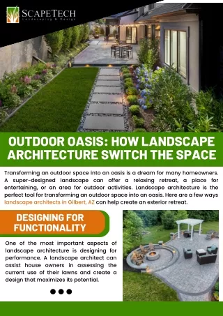 Outdoor Oasis: How Landscape Architecture Switch the Space