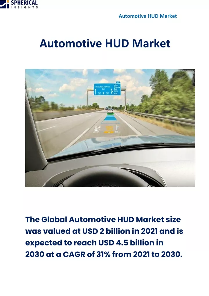 automotive hud market