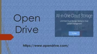 open drive