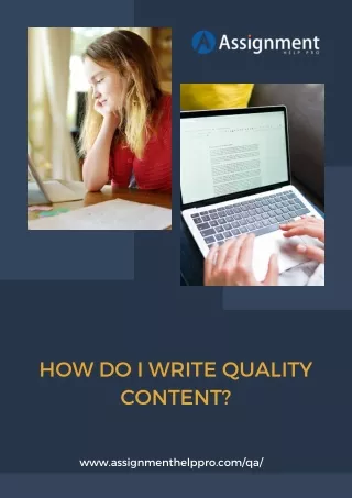 How Do I Write Quality Content?
