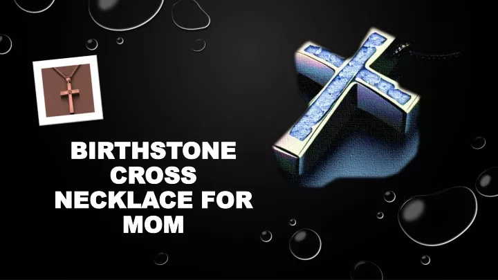 birthstone cross necklace for mom