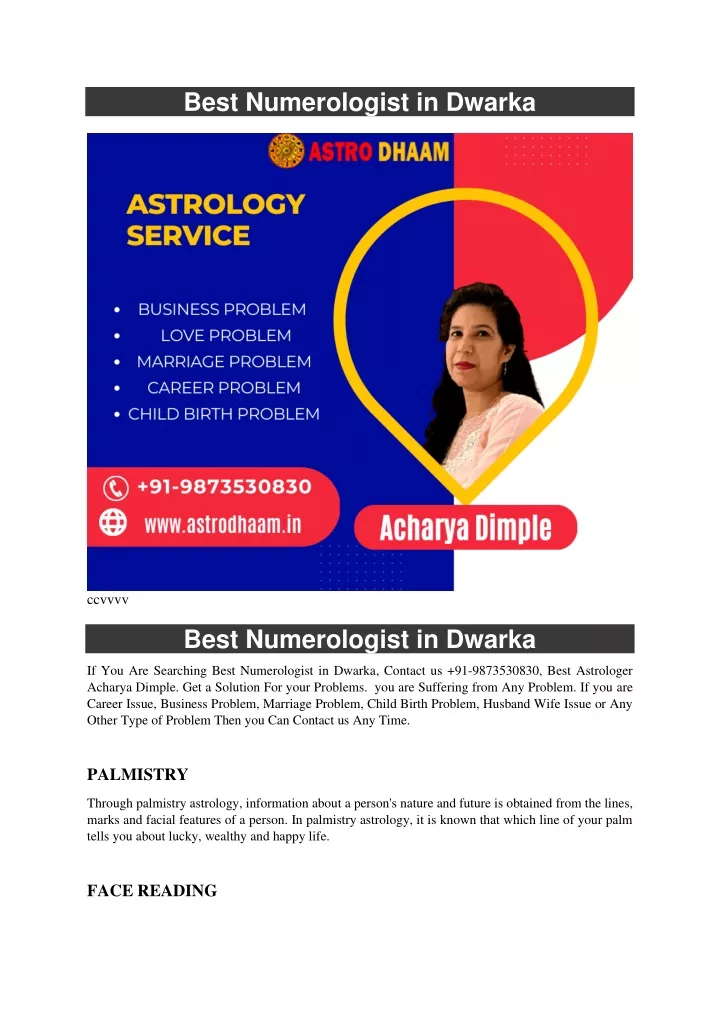 best numerologist in dwarka