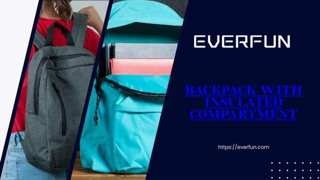 Powerpoint Backpack PPT - Backpack with insulated compartment PowerPoint Presentation, free ...