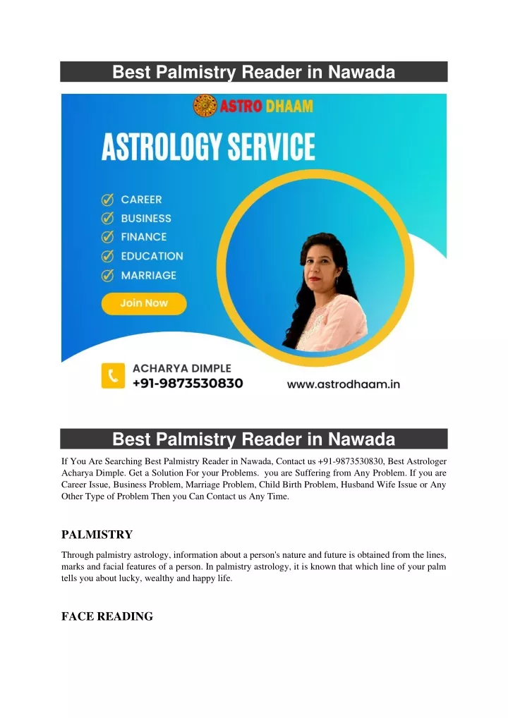 best palmistry reader in nawada