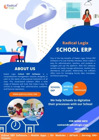 School ERP Software that Saves You Hours | Radical Logix