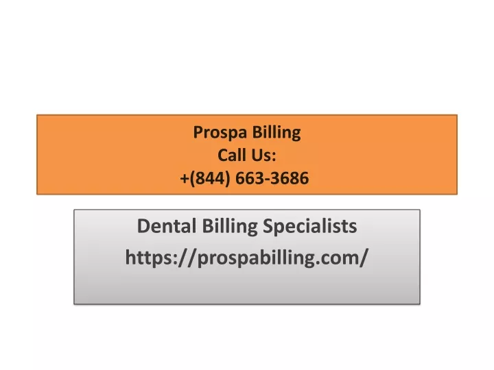 prospa billing call us 844 663 3686
