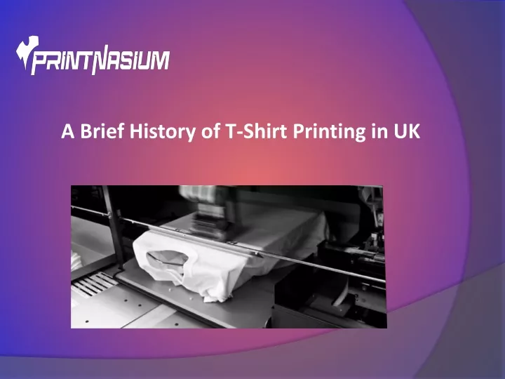 a brief history of t shirt printing in uk