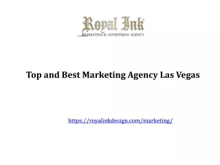 Top and Best Marketing Agency Las Vegas