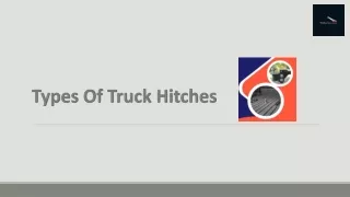 Truck Hitches Types