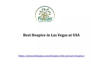 Best Hospice in Las Vegas at USA