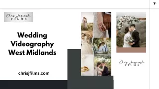 Wedding Videography West Midlands