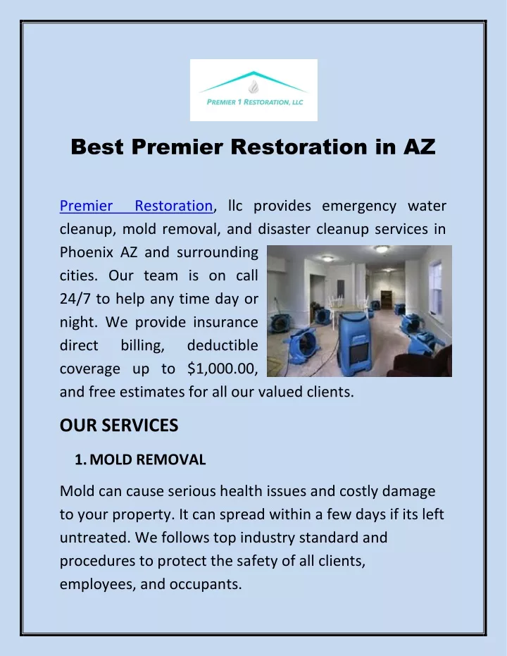 best premier restoration in az