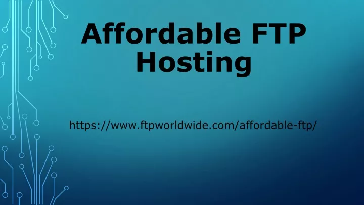 affordable ftp hosting