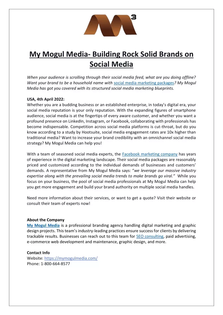 my mogul media building rock solid brands