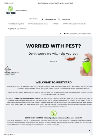 Best Pest Control Services Pune
