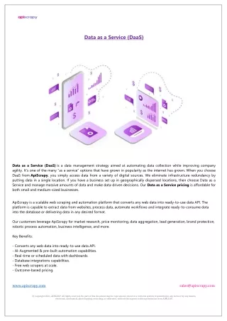 data as a service daas