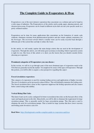the complete guide to evaporators hvac