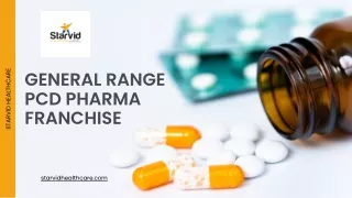 General Range PCD Pharma Franchise | Starvid Healthcare