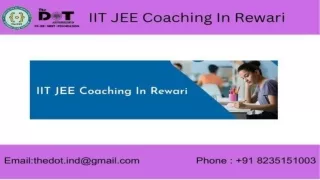 IIT JEE Coaching in Rewari