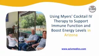 using myers cocktail iv therapy to support immune